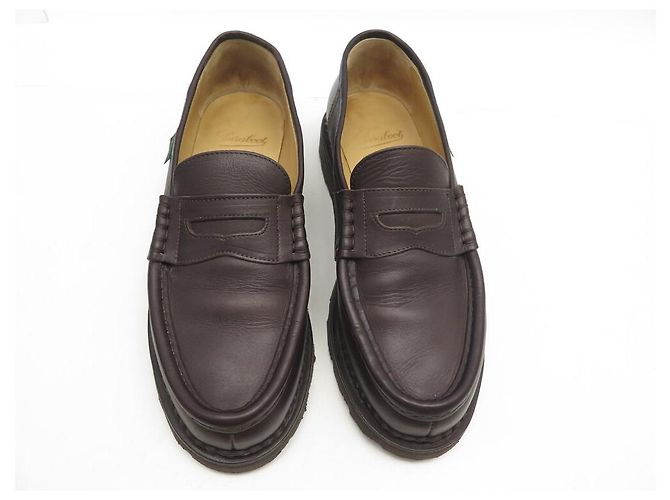 NOVE SCARPE PARABOOT REIMS 099413 MOCASSINI 8 42 IN PELLE - vista 8