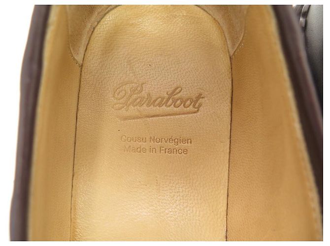 NOVE SCARPE PARABOOT REIMS 099413 MOCASSINI 8 42 IN PELLE - vista 9