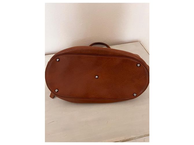 Borsa a mano Longchamp Cosmos in pelle marrone Marrone scuro - vista 11