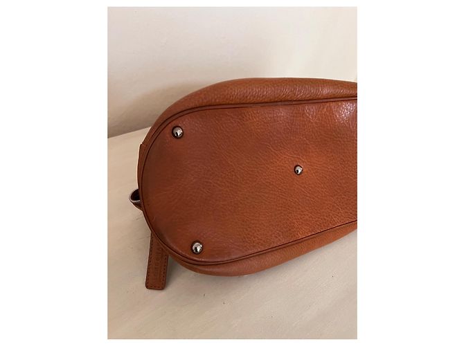 Borsa a mano Longchamp Cosmos in pelle marrone Marrone scuro - vista 12