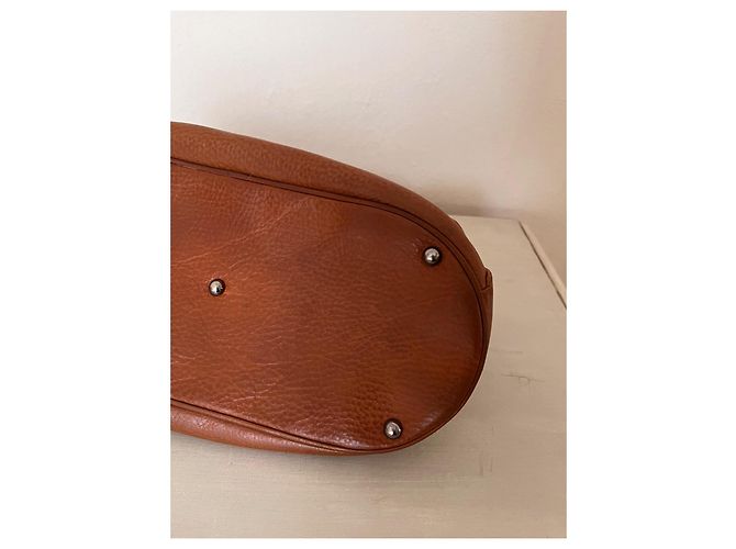 Borsa a mano Longchamp Cosmos in pelle marrone Marrone scuro - vista 13