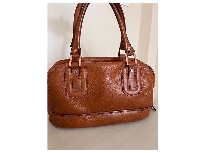 Borsa a mano Longchamp Cosmos in pelle marrone Marrone scuro - vista 2