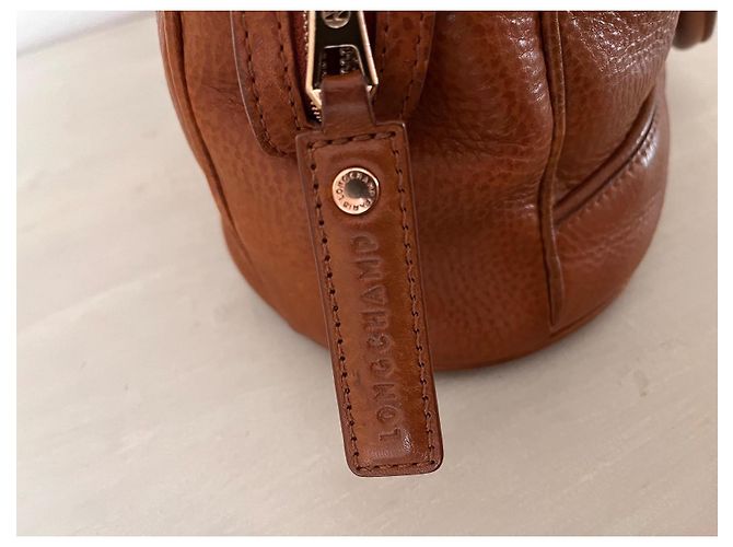 Borsa a mano Longchamp Cosmos in pelle marrone Marrone scuro - vista 6