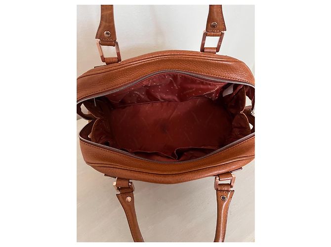Borsa a mano Longchamp Cosmos in pelle marrone Marrone scuro - vista 7