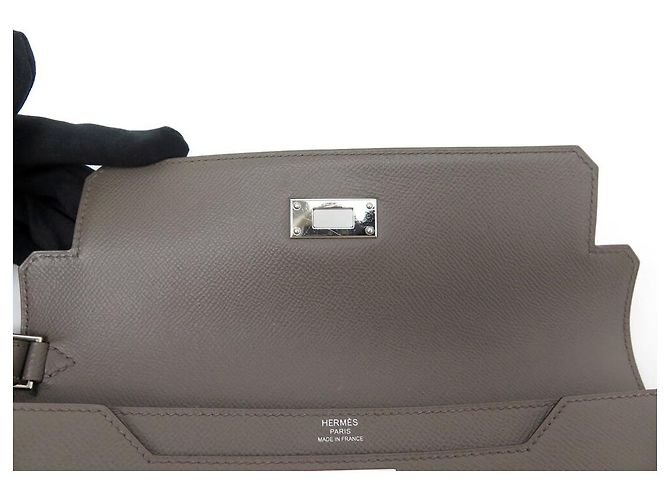 Hermès BORSA HERMES KELLY DEPECHES PELLE EPSOM ETOUPE Taupe - vista 10