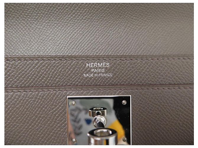 Hermès BORSA HERMES KELLY DEPECHES PELLE EPSOM ETOUPE Taupe - vista 11