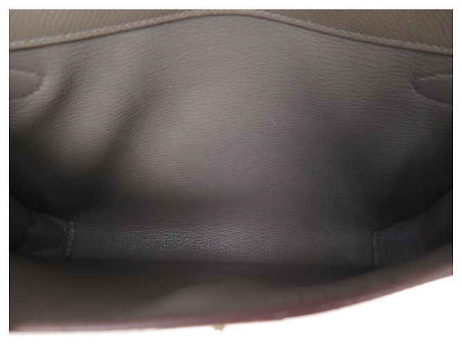Hermès BORSA HERMES KELLY DEPECHES PELLE EPSOM ETOUPE Taupe - vista 12