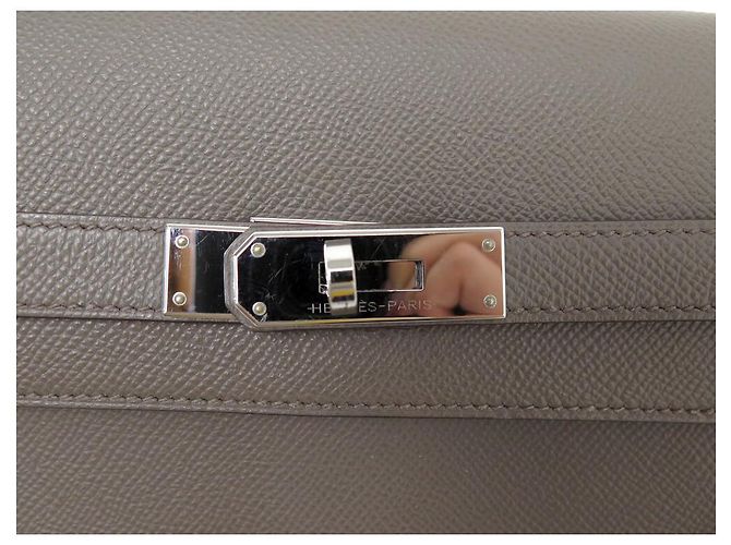 Hermès BORSA HERMES KELLY DEPECHES PELLE EPSOM ETOUPE Taupe - vista 5