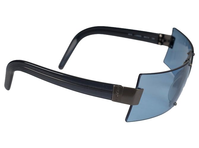 Chanel Shield Sunglasses - '90s Blue - view 3