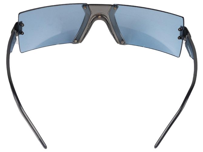 Chanel Shield Sunglasses - '90s Blue - view 4