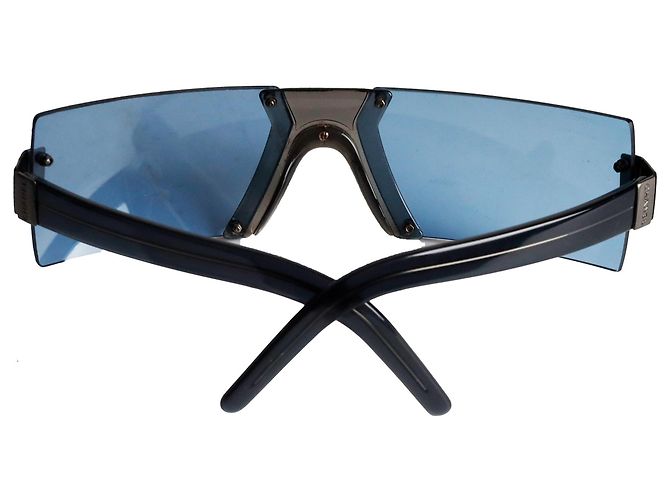 Chanel Shield Sunglasses - '90s Blue - view 5