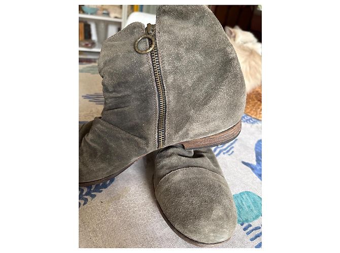 Autre Marque Fiorentini +Baker Leather Boots Dark Grey 42 - view 3