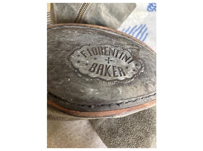 Autre Marque Fiorentini +Baker Leather Boots Dark Grey 42 - view 5
