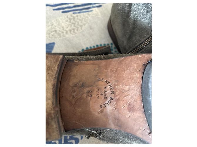Autre Marque Fiorentini +Baker Leather Boots Dark Grey 42 - view 6