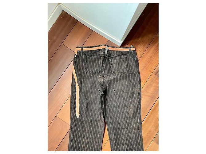 Jeans Byblos Blu a rayas de tenis naranja chocolate - vista 4