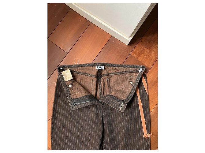 Jeans Byblos Blu a rayas de tenis naranja chocolate - vista 7