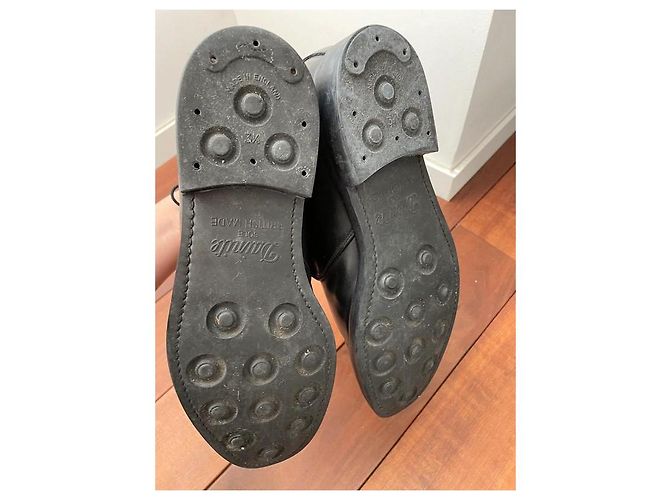 Russell & Bromley Patton Stivaletti Alti in Pelle Lucida Nera Nero - vista 7