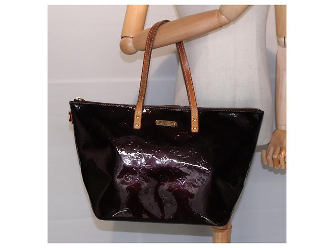 LOUIS VUITTON Borsa Tote Bellevue GM Monogram Vernis Amarante M93589 Auth ep5671 Bordò - vista 21