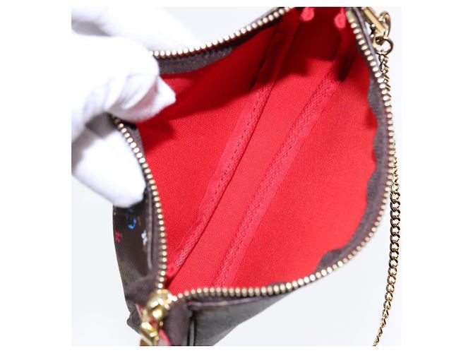 LOUIS VUITTON Monogram Vivienne Mini Pochette Accessoires M69976 LV Auth ac3272 Monogramme - vue 10