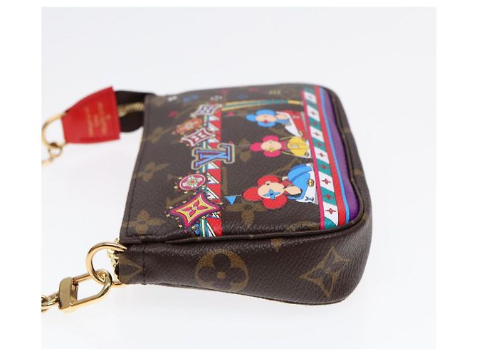 LOUIS VUITTON Monogram Vivienne Mini Pochette Accessoires M69976 LV Auth ac3272 Monogramme - vue 3
