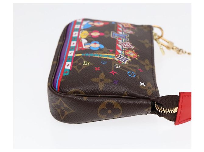LOUIS VUITTON Monogram Vivienne Mini Pochette Accessoires M69976 LV Auth ac3272 Monogramme - vue 4