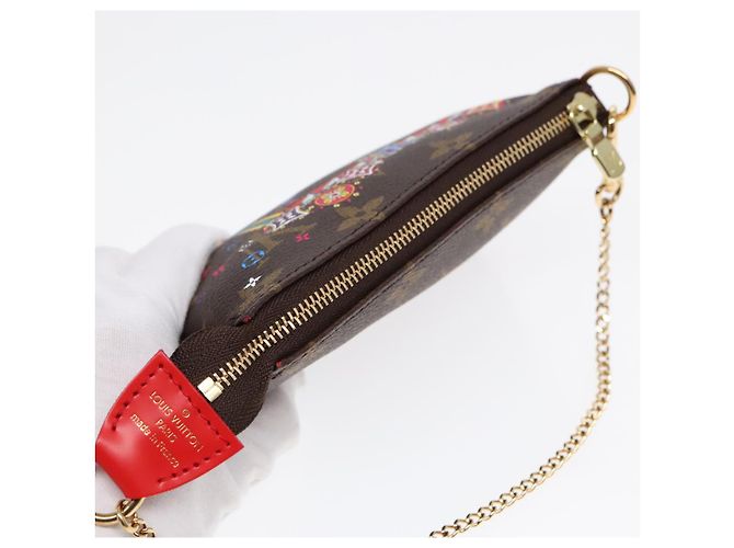 LOUIS VUITTON Monogram Vivienne Mini Pochette Accessoires M69976 LV Auth ac3272 Monogramme - vue 6