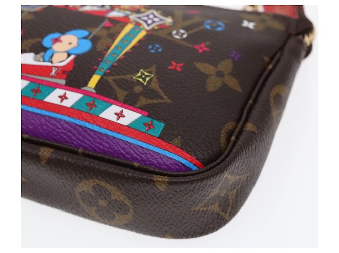 LOUIS VUITTON Monogram Vivienne Mini Pochette Accessoires M69976 LV Auth ac3272 Monogramme - vue 8