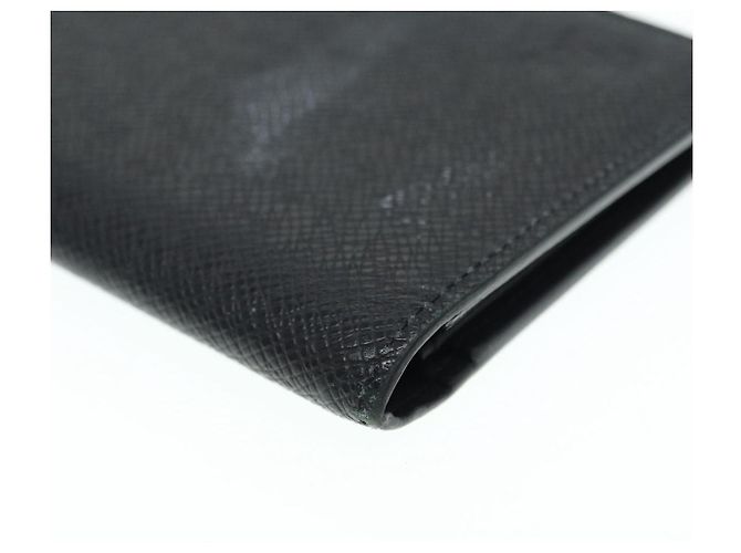 LOUIS VUITTON Taiga Brazza Cartera Larga Ardoise M32572 Auth 89058 Gris - vista 7