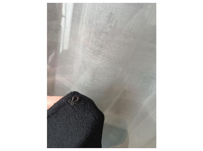 Saia envelope Prada preta de lã e angorá com strass Preto - vista 7