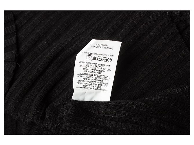 Autre Marque Il top a coste con spalle scoperte di The Range in nero - vista 5