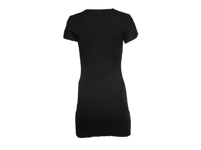 Anine Bing, geripptes Kleid in Schwarz - Ansicht 2