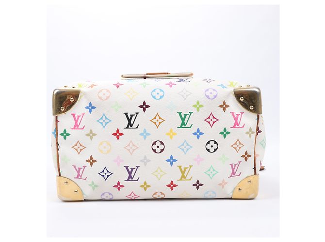 Louis Vuitton Weißes Monogram Multicolor Speedy 30 Tasche M92643 Mehrfarben - Ansicht 11
