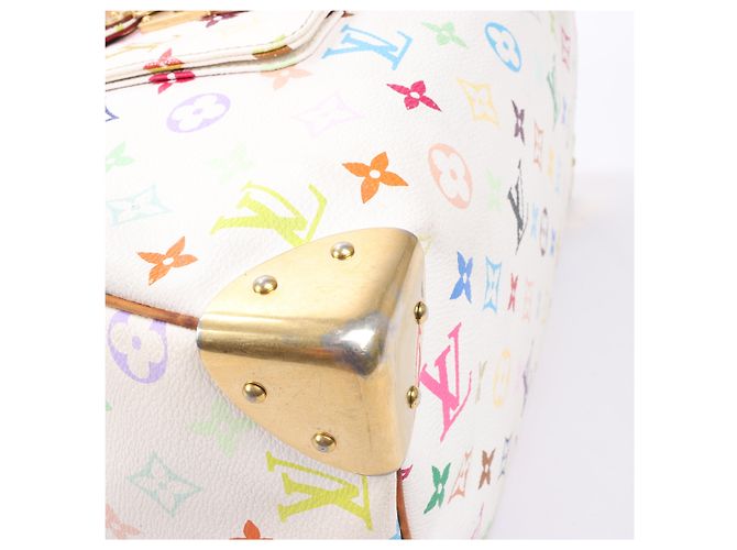 Louis Vuitton Weißes Monogram Multicolor Speedy 30 Tasche M92643 Mehrfarben - Ansicht 13