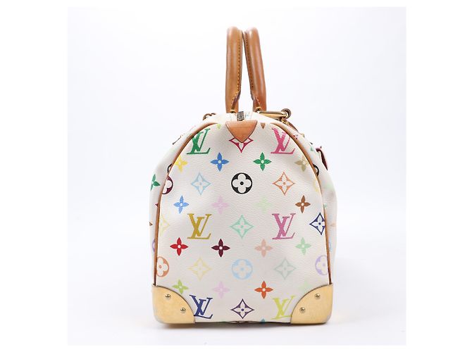 Louis Vuitton Weißes Monogram Multicolor Speedy 30 Tasche M92643 Mehrfarben - Ansicht 3