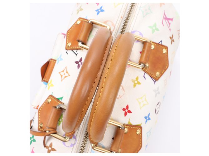 Louis Vuitton Weißes Monogram Multicolor Speedy 30 Tasche M92643 Mehrfarben - Ansicht 6