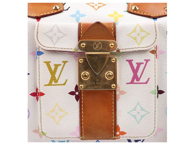 Louis Vuitton Weißes Monogram Multicolor Speedy 30 Tasche M92643 Mehrfarben - Ansicht 8