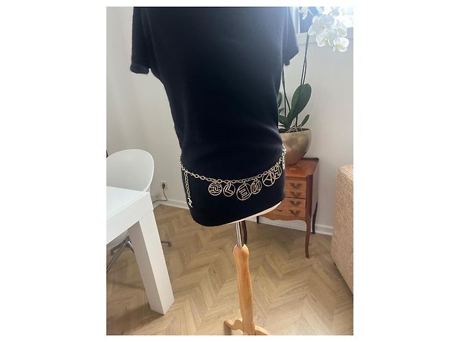 Cambon Chanel Paris Kuba Gürtel Stahl Silber 85 cm - Ansicht 3
