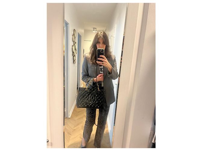 Cambon Vintage Chanel Einkaufsmodell Schwarz - Ansicht 12