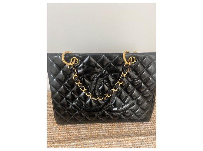 Cambon Vintage Chanel Einkaufsmodell Schwarz - Ansicht 2