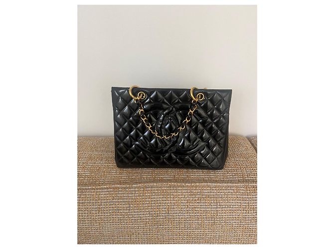 Cambon Vintage Chanel Einkaufsmodell Schwarz - Ansicht 3