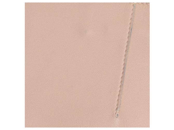 Falda lápiz mini Dsquared2 en cuero nude Castaño Carne - vista 6