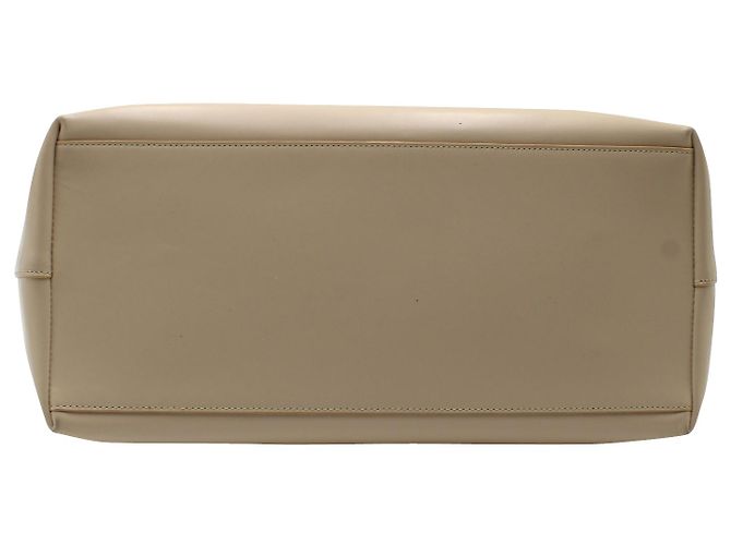 Borsa Tote Rochas in pelle beige - vista 7