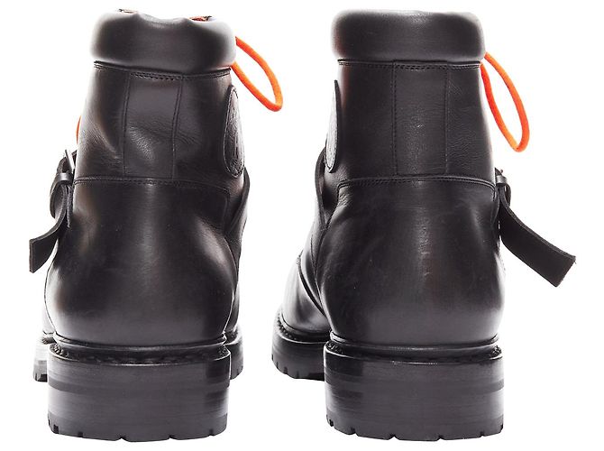 Hermès HERMES black smooth leather boots - view 5