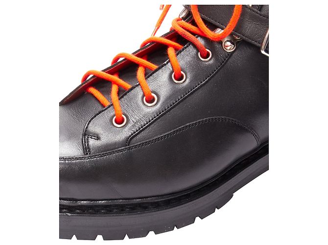 Hermès HERMES black smooth leather boots - view 7