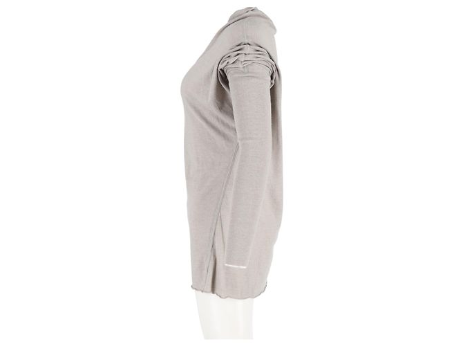 Top drapeado Rick Owens en lana gris - vista 5