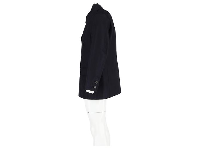 Blazer Hermès con gilet in cotone blu navy - vista 5