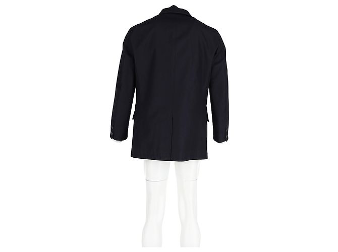 Blazer Hermès con gilet in cotone blu navy - vista 6