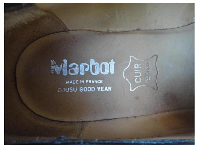 Autre Marque Derby Marbot in pelle nera Nero - vista 5