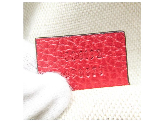 Gucci Soho Interlocking G Damen Leder Rucksack Rot - Ansicht 10