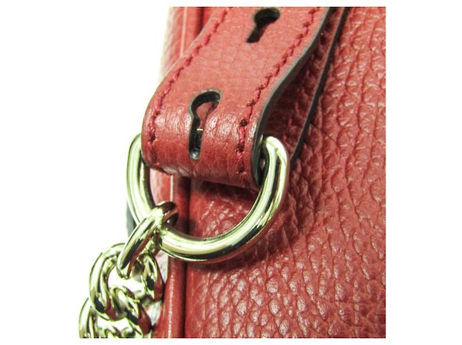 Gucci Soho Interlocking G Damen Leder Rucksack Rot - Ansicht 6
